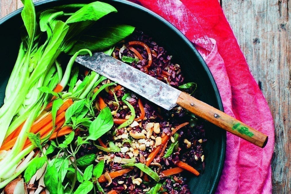 Stir-fried Red Rice